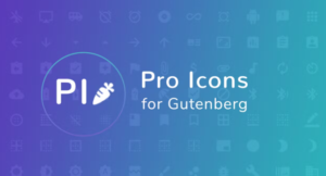 Pro Icons for Gutenberg WordPress Editor 1.0