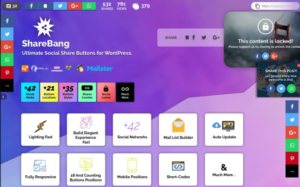 ShareBang, Ultimate Social Share Buttons for WP 1.4