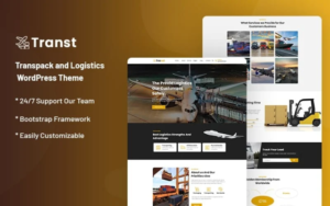 Transt – Transpack and Logistics Service WordPress Theme 1.0.0