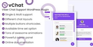 vChat – Viber Chat Support WordPress Plugin 1.0