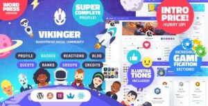Vikinger – BuddyPress and GamiPress Social Community 1.9.9.6