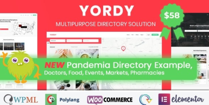 Yordy – Directory Listings WordPress Theme 1.4