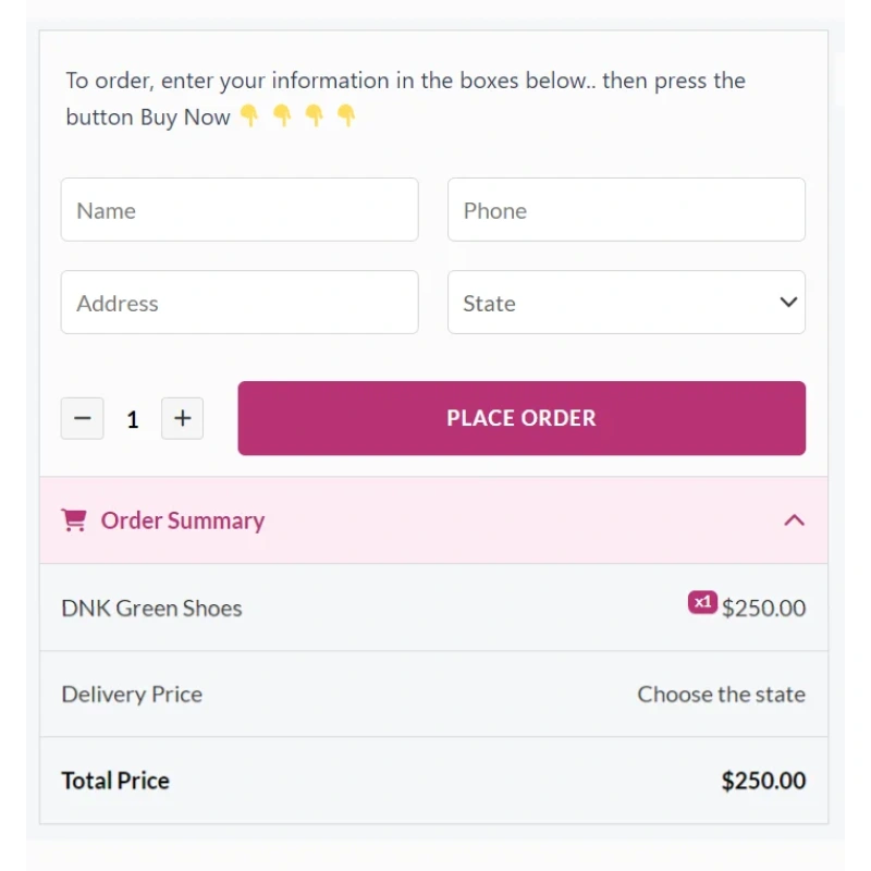 One Page Checkout Woocommerce