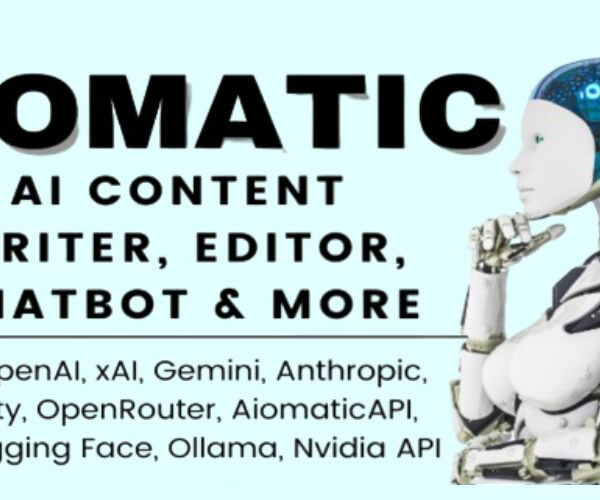 Aiomatic - AI Content Writer, Editor, ChatBot & AI Toolkit 2.6.8