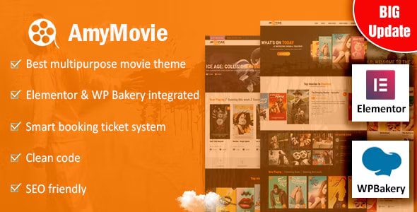 AmyMovie - Movie and Cinema WordPress Theme 4.2.0