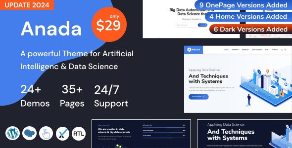 Anada Theme - Artificial Intelligence & Data Science WordPress 2.4