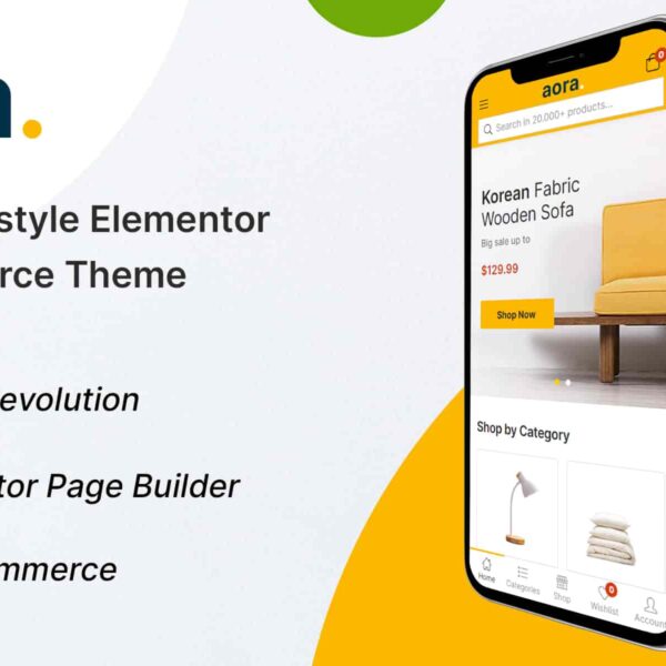 Aora - Home & Lifestyle Elementor WooCommerce Theme 1.3.16