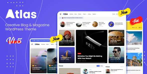 Atlas Theme - Creative Blog & News WordPress Theme 2.0.4