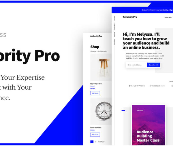Authority Pro Theme – StudioPress Theme 1.5.1