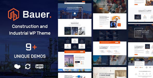 Bauer Theme | Construction and Industrial WordPress Theme 1.33