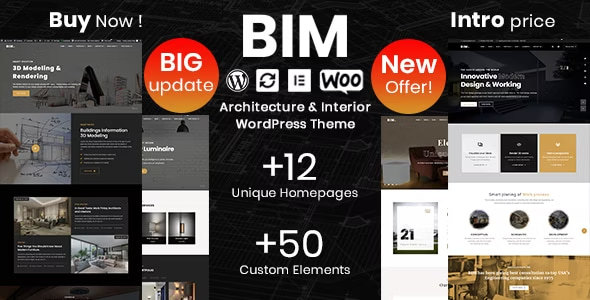 BIM Theme - Architecture & Interior Design Elementor WordPress Theme 1.4.0