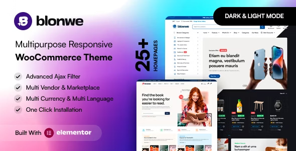 Blonwe Theme - Multipurpose WooCommerce Theme 1.3.2