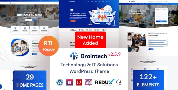 Braintech Theme - Technology & IT Solutions WordPress Theme 2.7.7