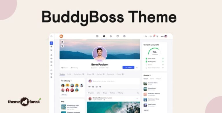 BuddyBoss Theme + Platform Pro – Sell memberships, courses, and build online communities 2.16.0