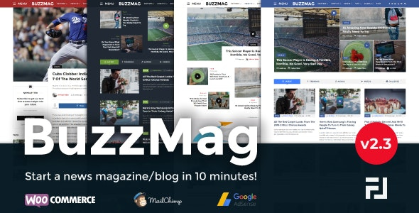 BuzzMag Theme - Viral News WordPress Magazine/Blog Theme 2.3
