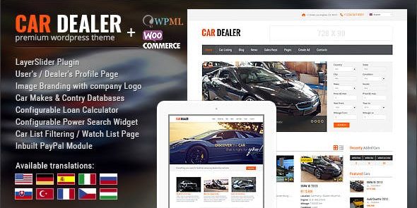 Car Dealership Automotive WordPress Theme – Responsive 1.6.7