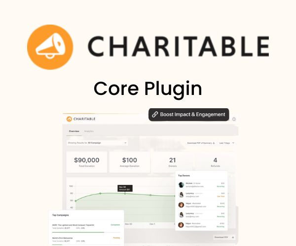 Charitable Plugin – Core 1.8.10.5
