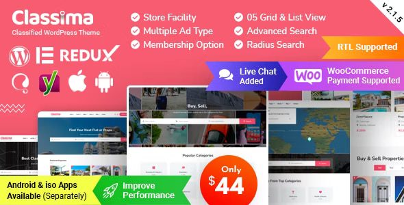 Classima – Classified Ads WordPress Theme 2.13.3