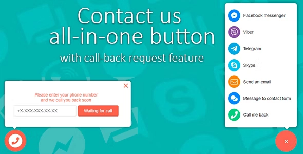 Contact Us All-in-One Button with Callback Request Feature 2.0.5