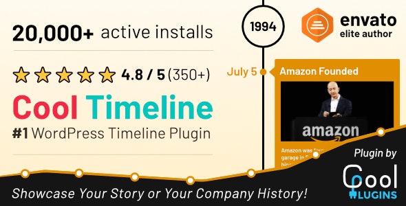 Cool Timeline Pro - Horizontal & Vertical Timeline Plugin For WordPress 5.2