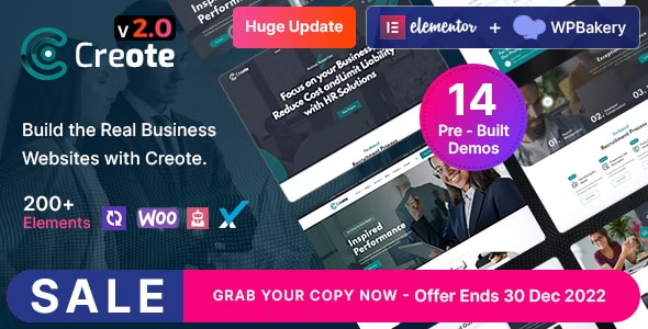 Creote Theme - Corporate & Consulting Business WordPress Theme 2.9.1