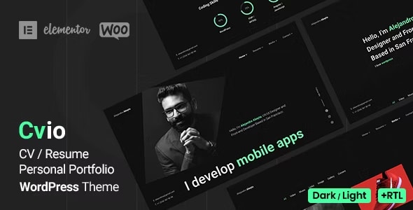 Cvio Theme - Personal Portfolio WordPress Theme 3.3.7