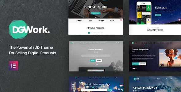 DGWork Theme - Responsive Digital Shop & Market Easy Digital Downloads Theme 1.8.9.1