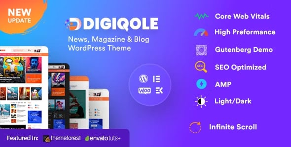 Digiqole Theme - News Magazine WordPress Theme 2.2.7