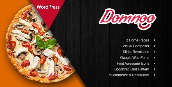 Domnoo Theme - Pizza & Restaurant WordPress Theme 1.38