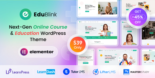 EduBlink Theme – Education & Online Course WordPress Theme 2.0.4