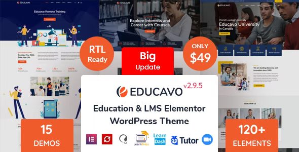Educavo - Education WordPress Theme 3.3.6