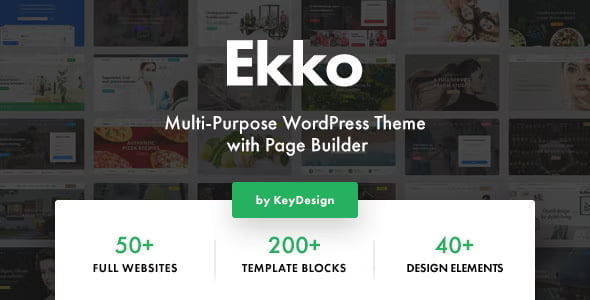 Ekko Theme - Multi-Purpose WordPress Theme with Page Builder 5.4