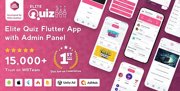 Elite Quiz - Trivia Quiz | Quiz Game - Flutter Full App + Admin Panel 2.0.5