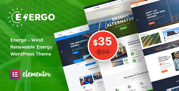 Energo Theme - Wind Renewable Energy WordPress Theme 1.1.0
