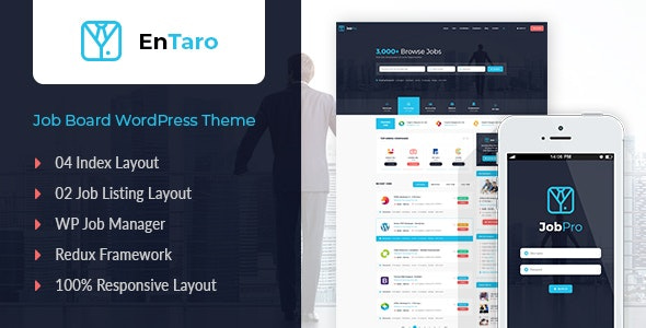 Entaro Theme - Job Portal WordPress Theme 3.40