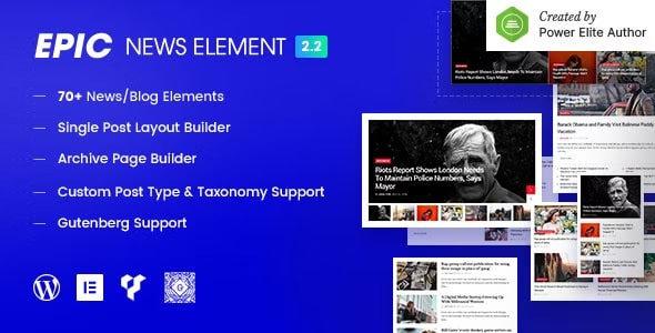 Epic News Elements - News Magazine Blog Element & Blog Add Ons for Elementor & WPBakery Page Builder 2.3.8