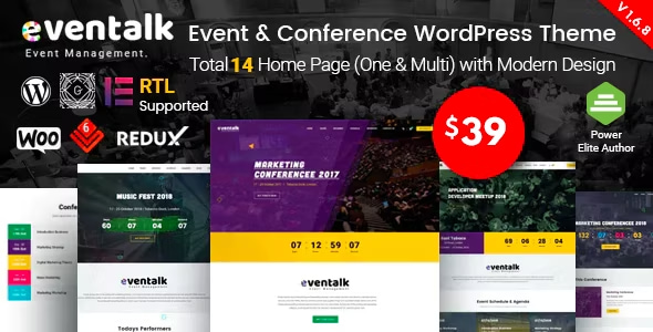EvenTalk Theme - Event Conference WordPress Theme 1.7.5