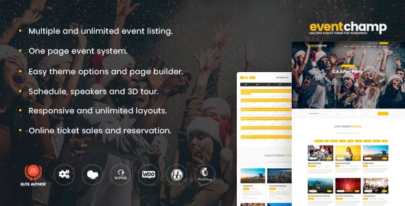 Eventchamp Theme Multiple Event & Conference 2.2.3
