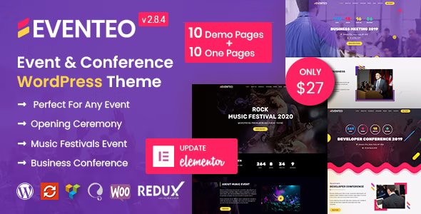 Eventeo Theme - Event & Conference WordPress Theme 2.8.4
