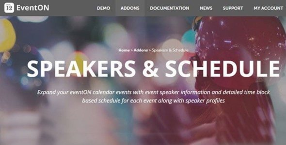 EventOn Speakers & Schedule Addon 2.1.4