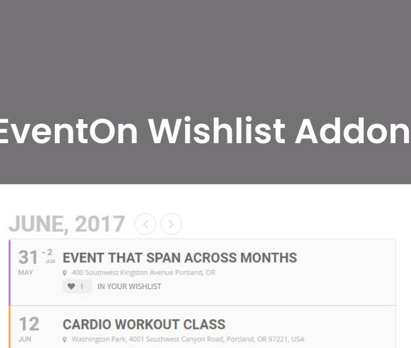 EventOn Wishlist Addon 1.2.1