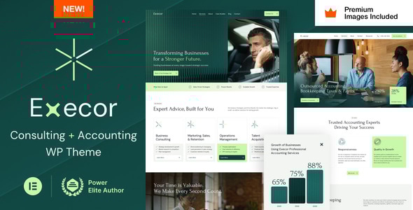 Execor Theme – Accounting and Management Consulting WordPress Theme 16.0