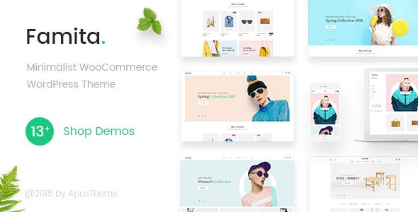 Famita Theme - Minimalist WooCommerce WordPress Theme 1.42