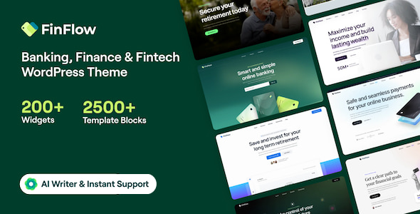 FinFlow Theme - Banking, Finance & Fintech WordPress Theme 3.2.6