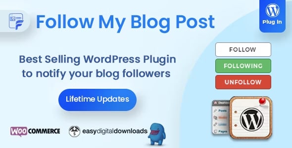 Follow My Blog Post - WordPress / WooCommerce Plugin 2.4.1