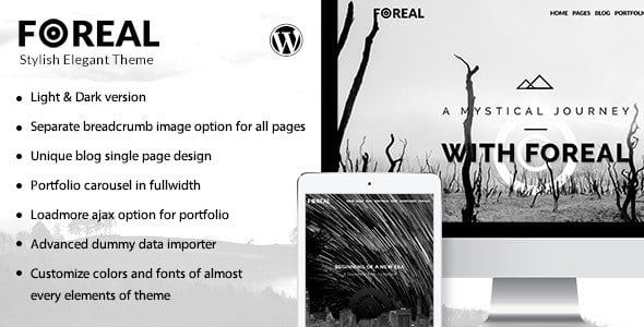 Foreal Theme – Director, Writer WordPress Theme 3.1
