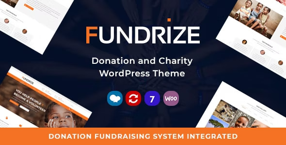 Fundrize Theme | Responsive Donation & Charity WordPress Theme 1.40