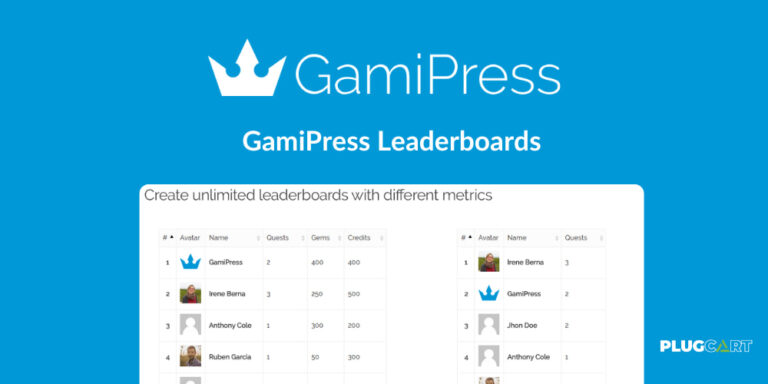 GamiPress Leaderboards – WordPress Plugin 1.5.4