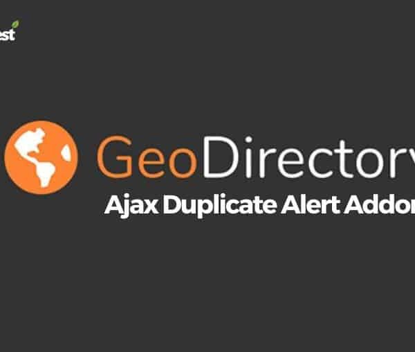 GeoDirectory Ajax Duplicate Alert Addon 2.3.5