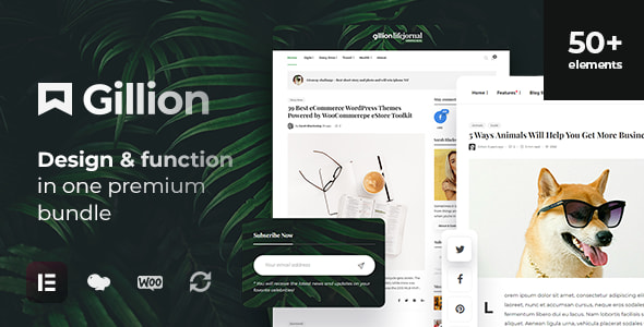 Gillion Theme – Multi-Concept Blog Magazine & Shop WordPress Theme 4.13